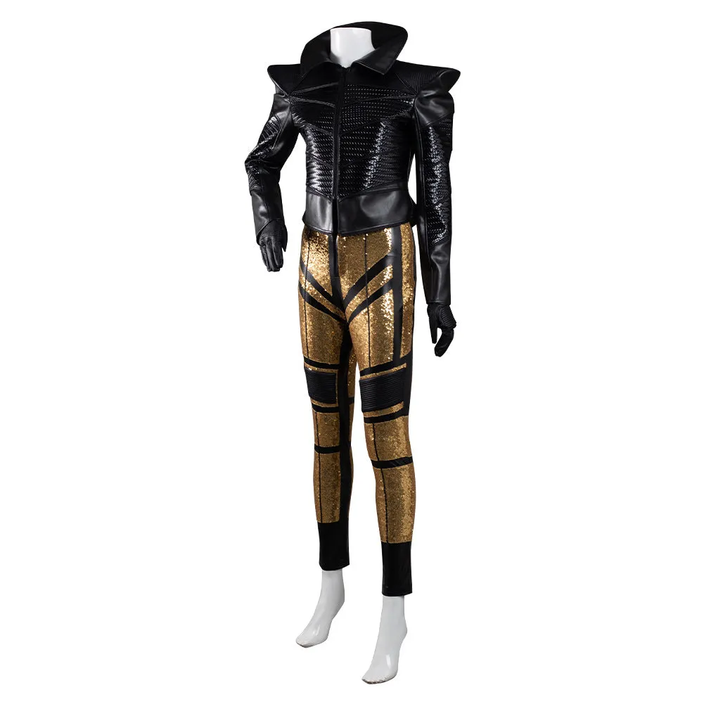 2021 Movie Cruella Cruella de Vil Cosplay Costume Coat Pants Outfits Halloween Carnival Suit