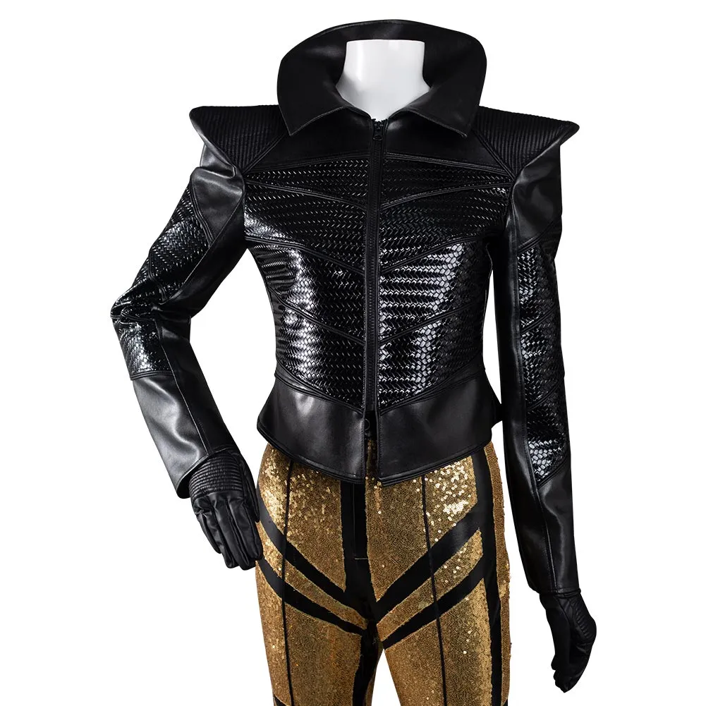 2021 Movie Cruella Cruella de Vil Cosplay Costume Coat Pants Outfits Halloween Carnival Suit