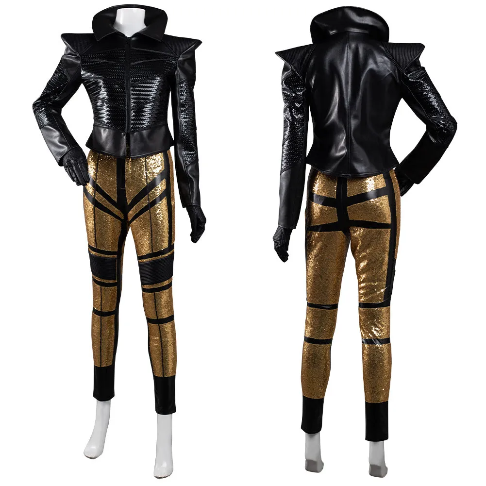 2021 Movie Cruella Cruella de Vil Cosplay Costume Coat Pants Outfits Halloween Carnival Suit