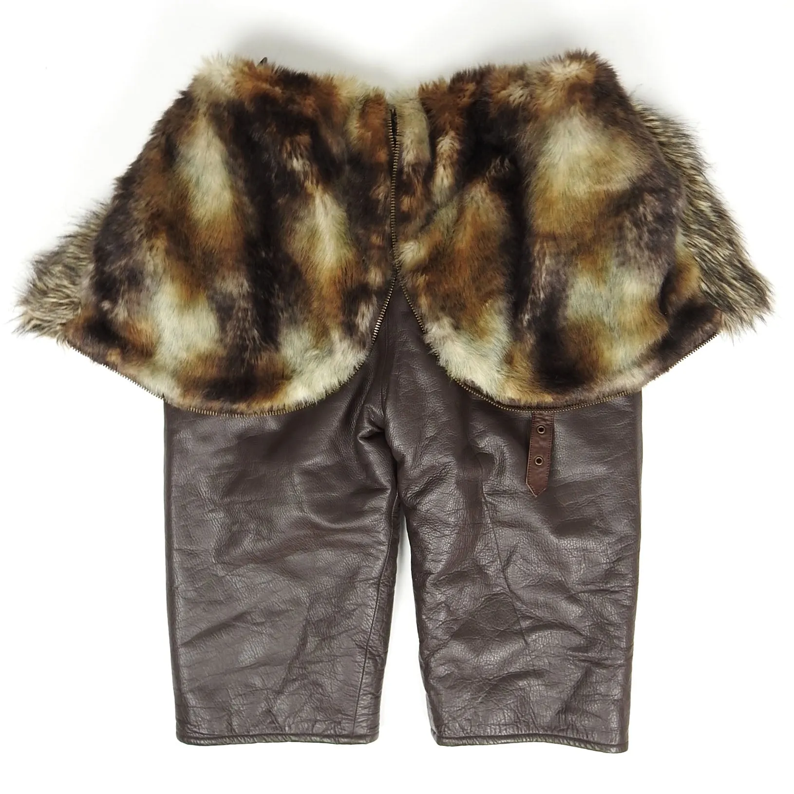 2047120 Leather Hooded Pants Size Medium