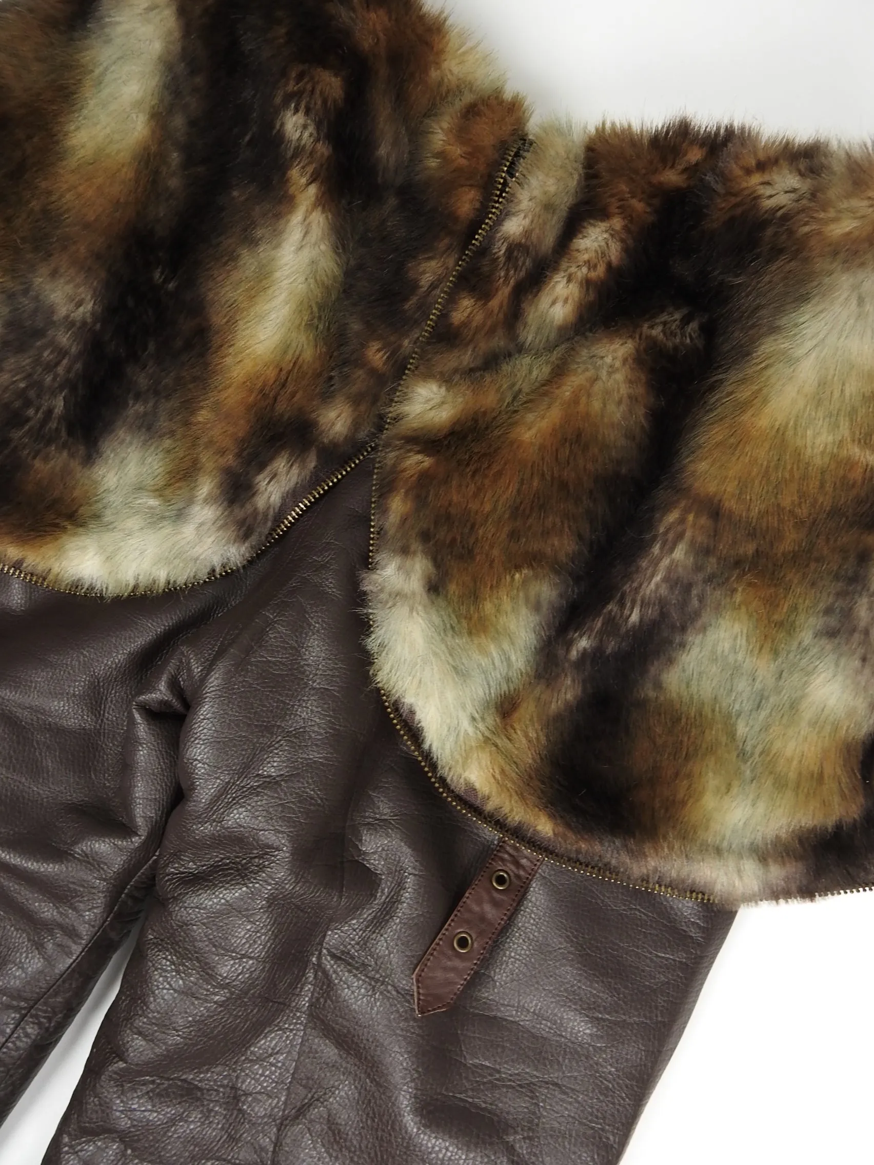 2047120 Leather Hooded Pants Size Medium