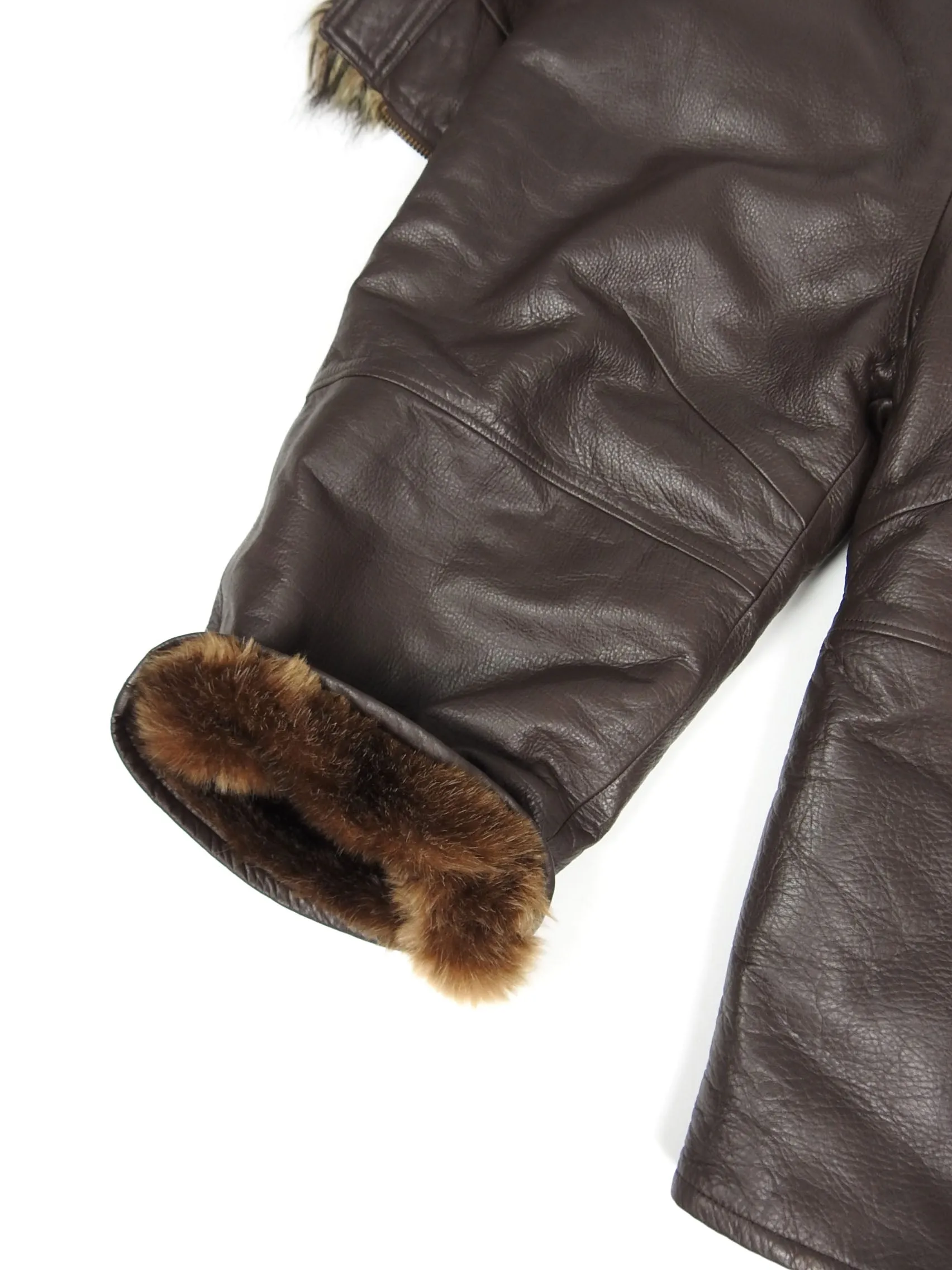 2047120 Leather Hooded Pants Size Medium