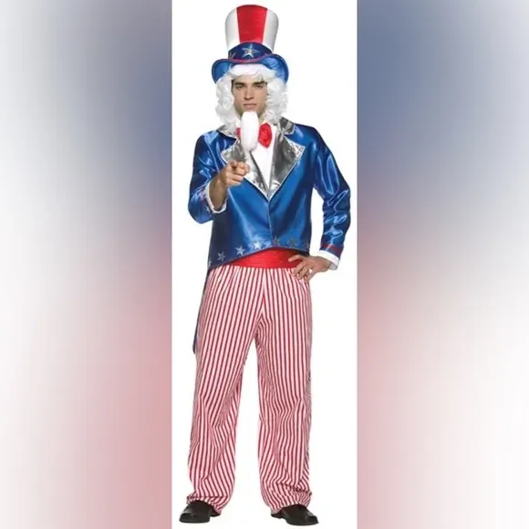 4th of July Aunt Samantha USA Patriotic Tutu Metallic Sequin Costume