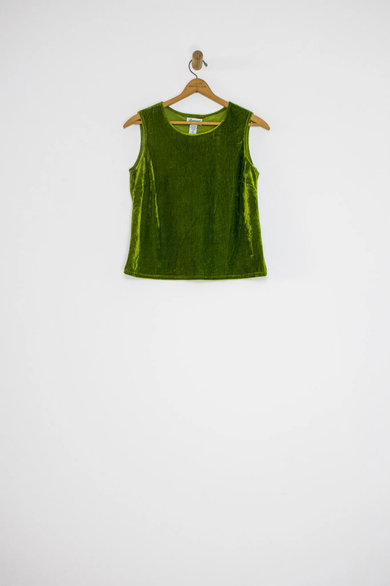 80's/90's MOSS VELOUR TANK TOP / MEDIUM