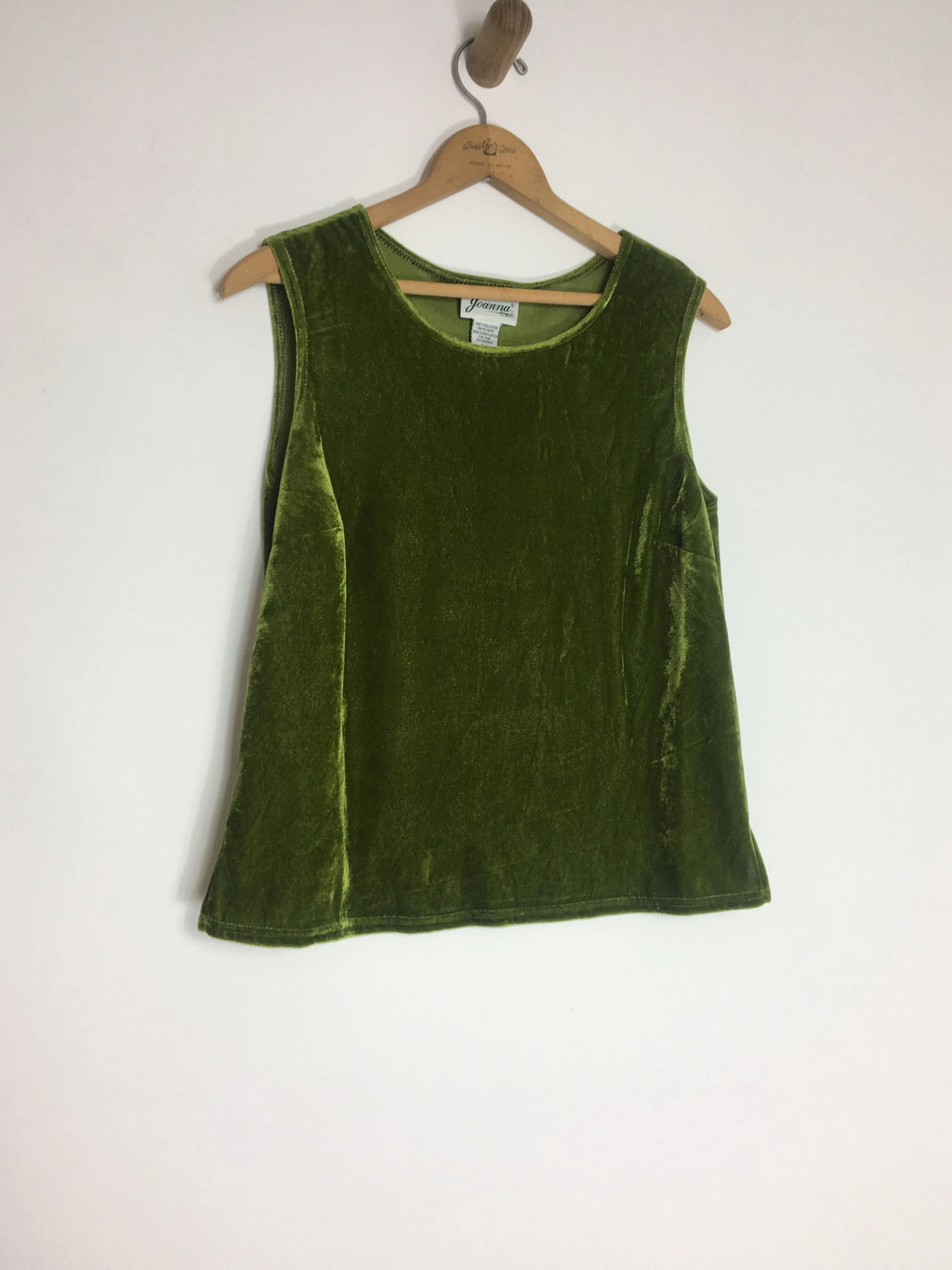 80's/90's MOSS VELOUR TANK TOP / MEDIUM
