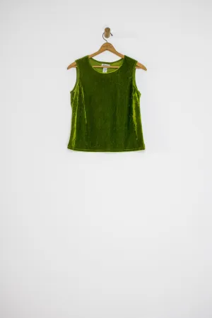 80's/90's MOSS VELOUR TANK TOP / MEDIUM