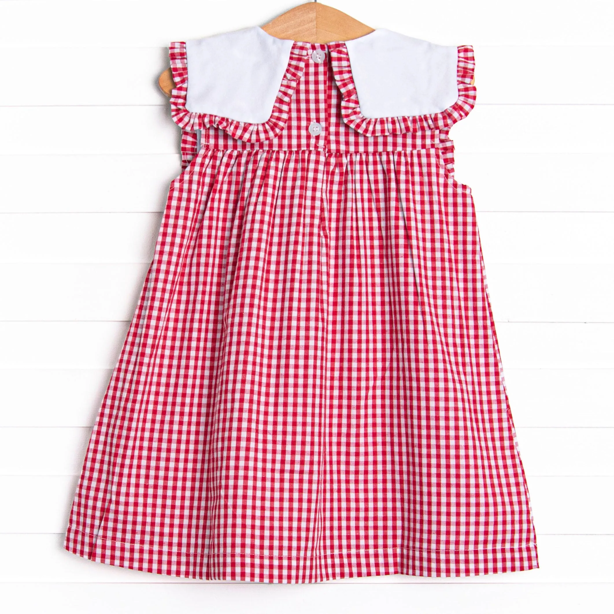 A  Essentials Applique Dress, Red