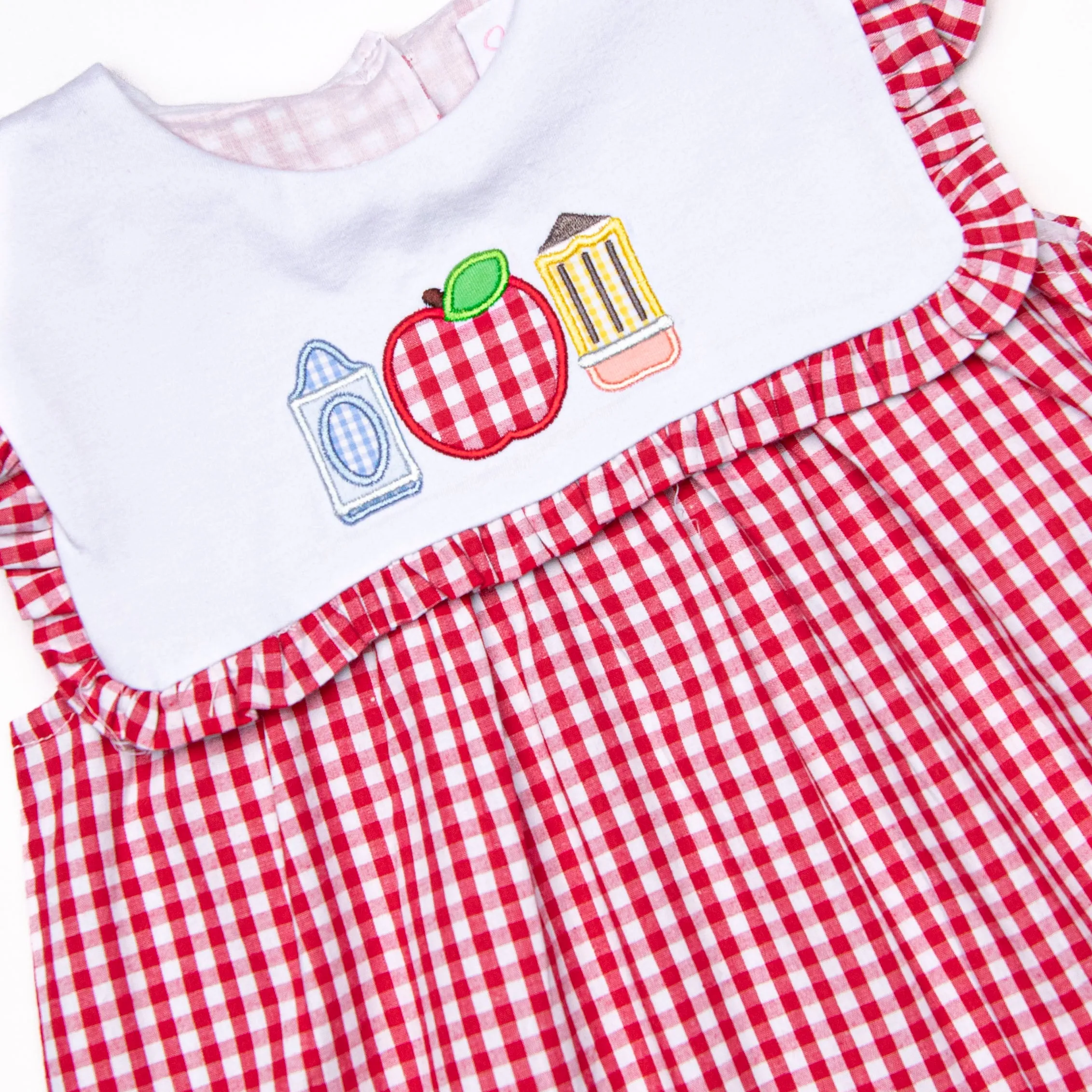 A  Essentials Applique Dress, Red