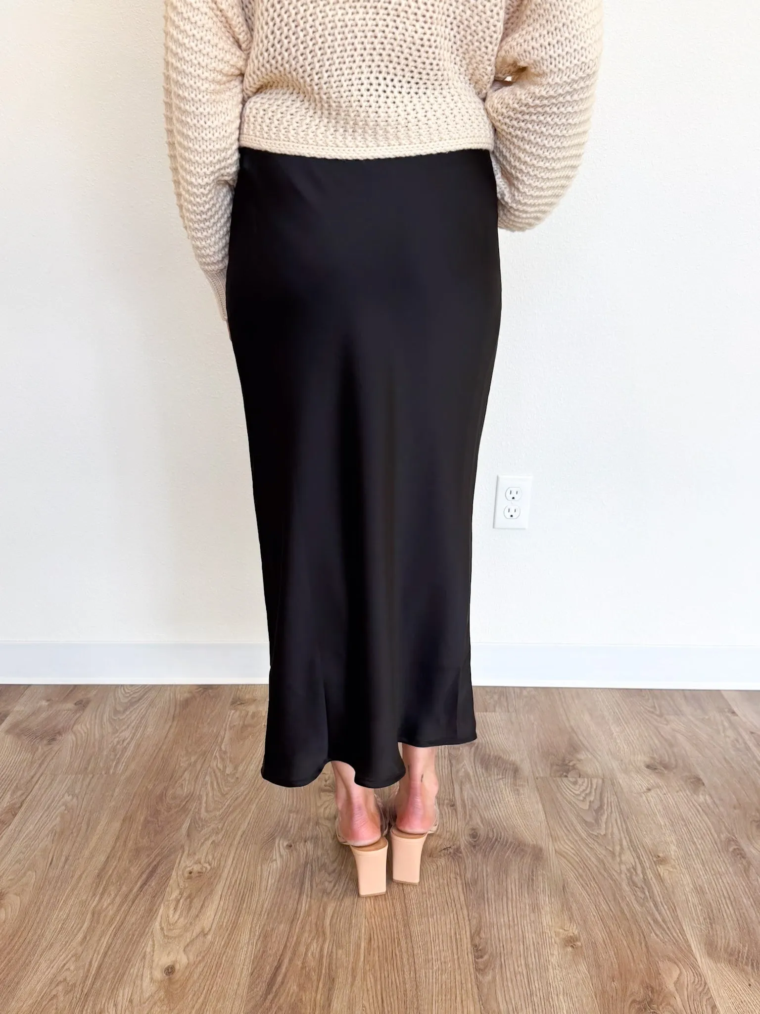 Adalee Maxi Skirt in Black