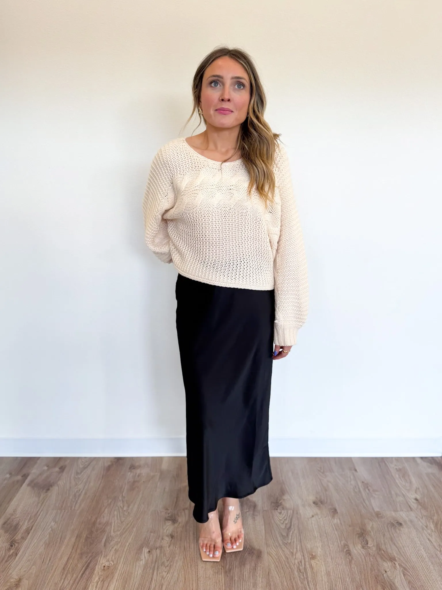 Adalee Maxi Skirt in Black