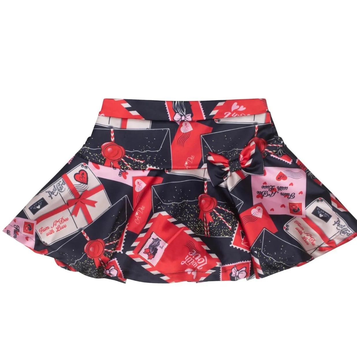 ADee ROXY Red Envelope Print Skirt Set W242505