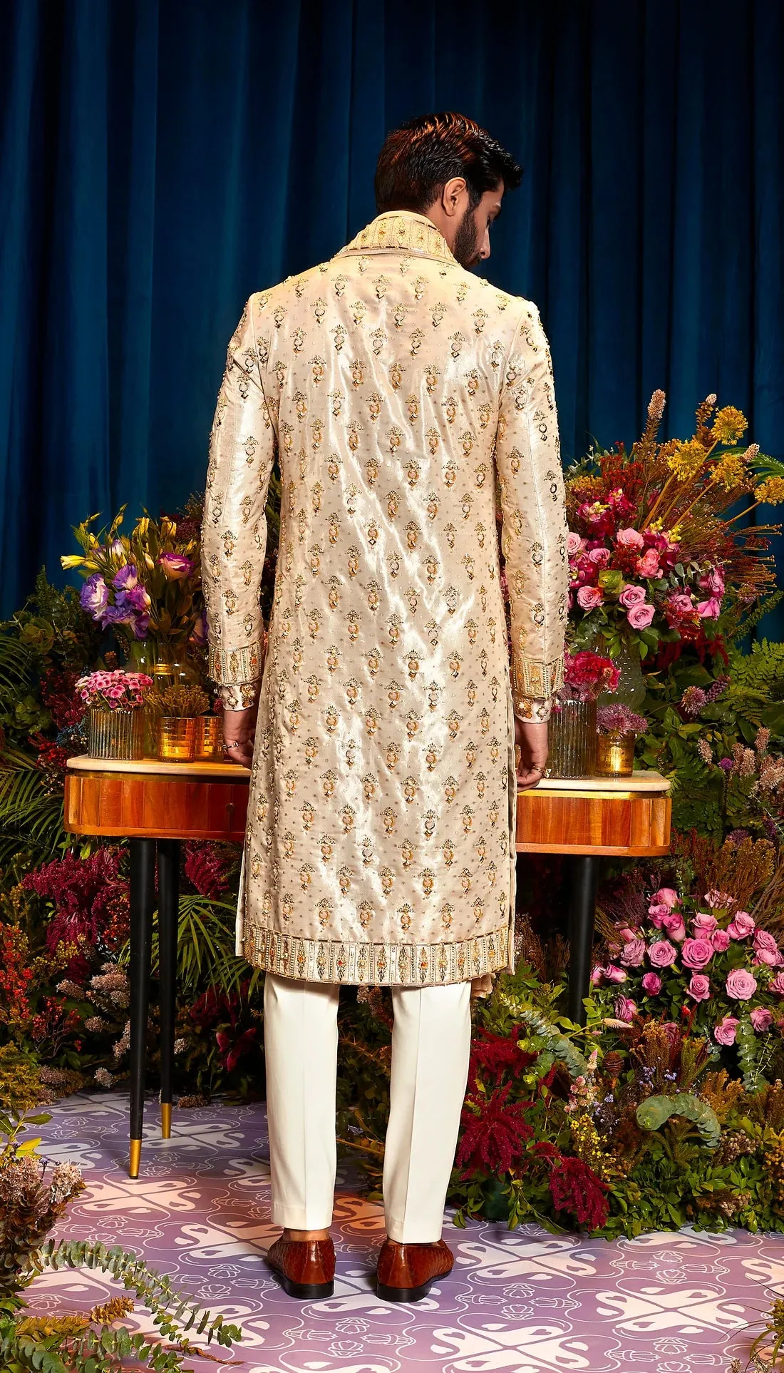 ADRIAN - GOLD SHERWANI SET