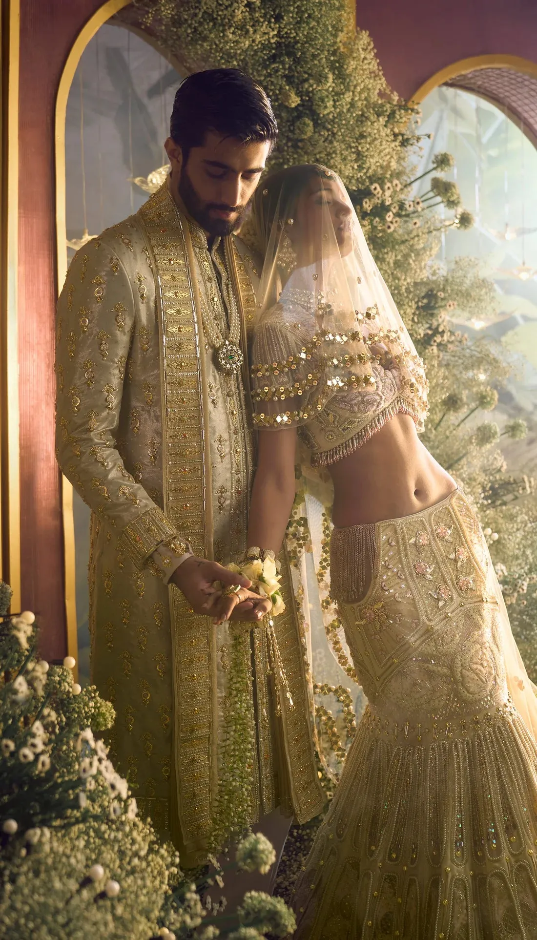 ADRIAN - GOLD SHERWANI SET