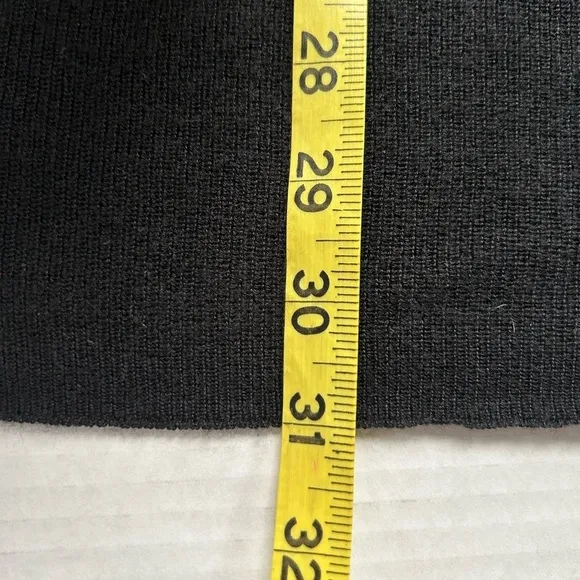 ALAN Bilzerian cashmere /silk black long tank top Med Made in Italy