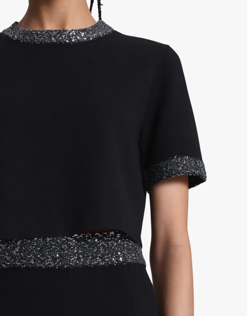 A.L.C. Maeve Sequin Embellished Top