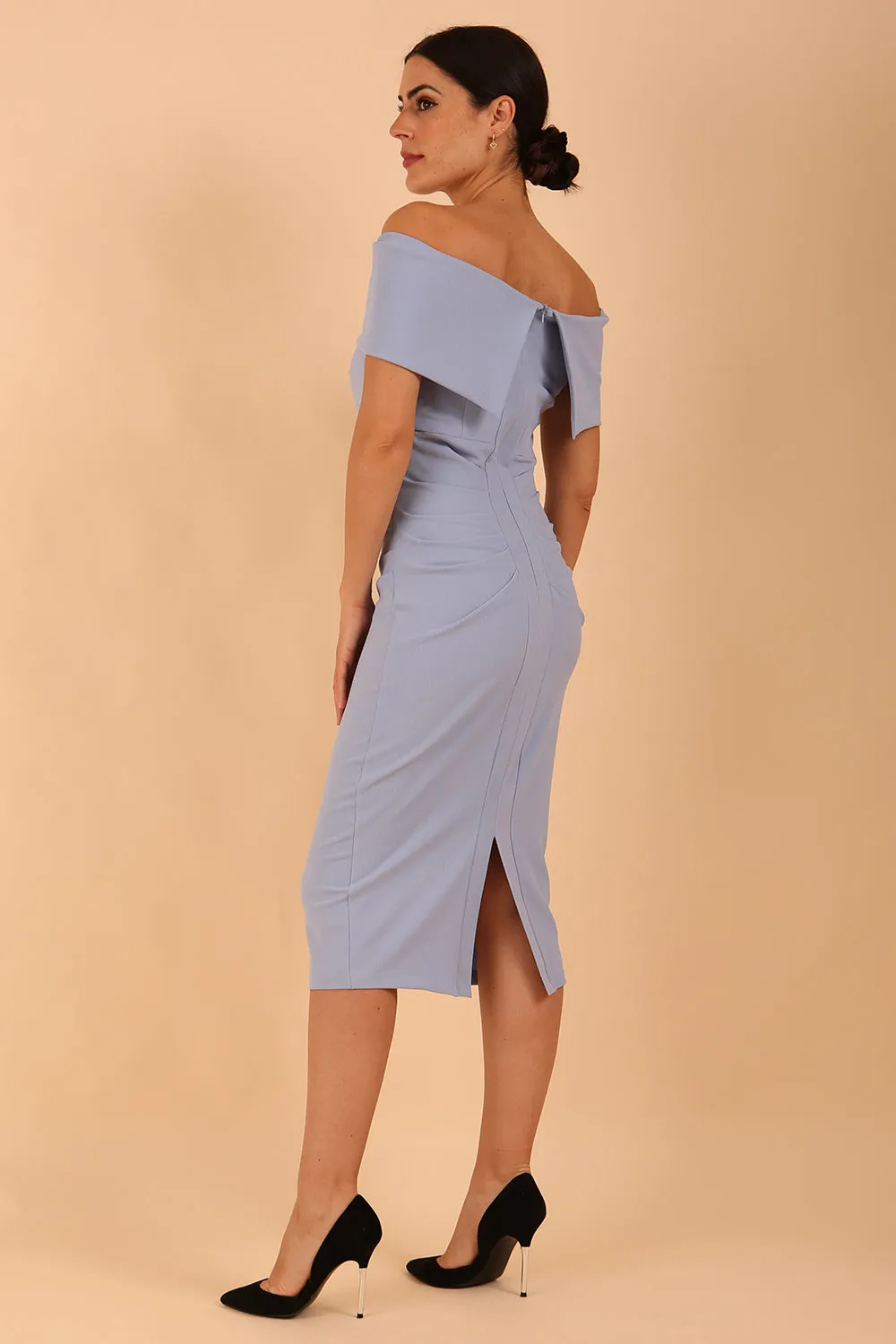 Amelia Off Shoulder Pencil dress