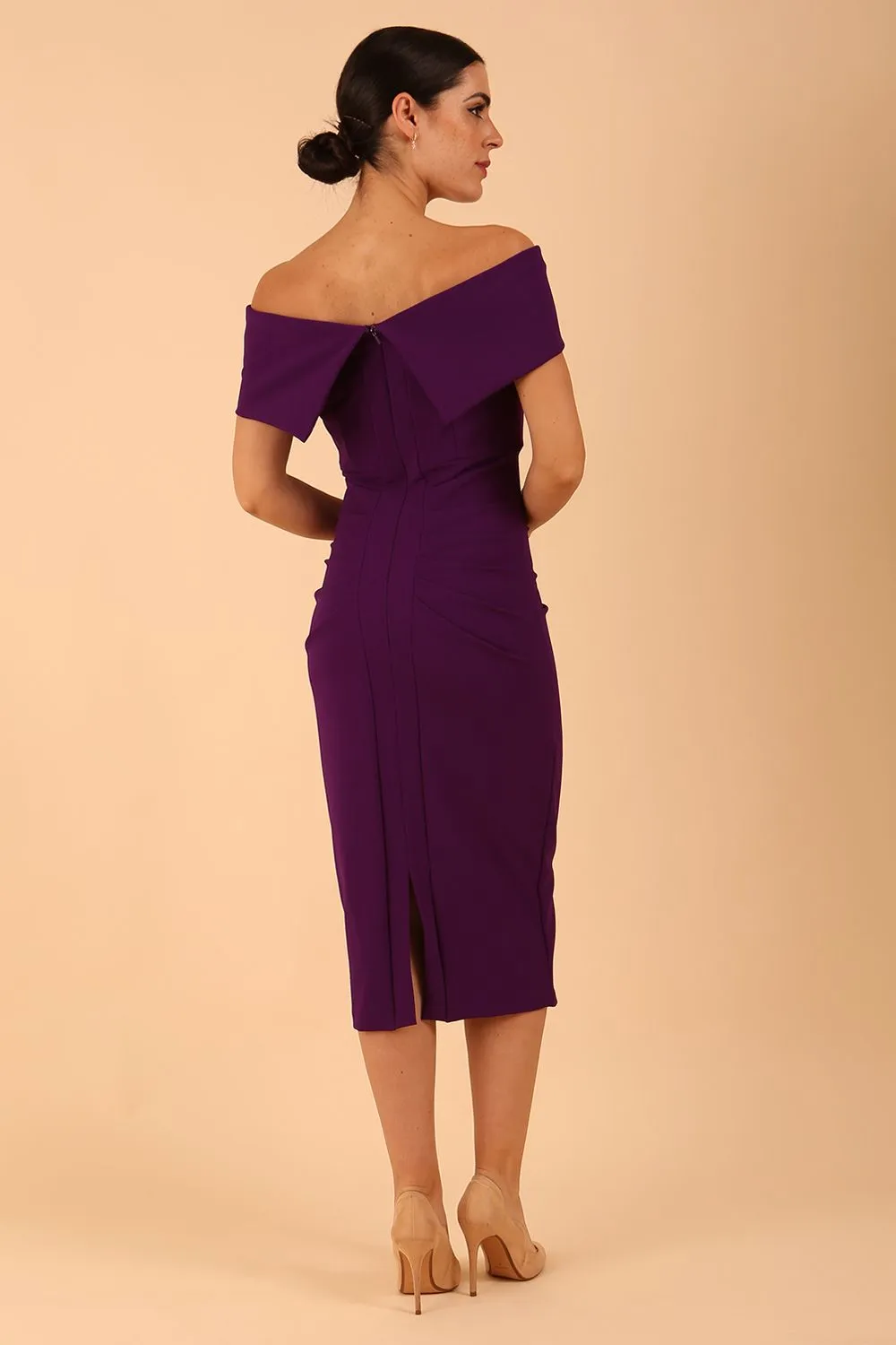 Amelia Off Shoulder Pencil dress