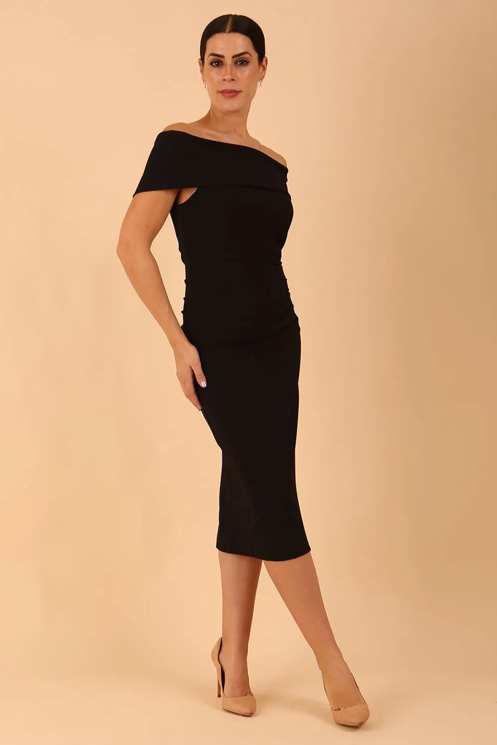 Amelia Off Shoulder Pencil dress