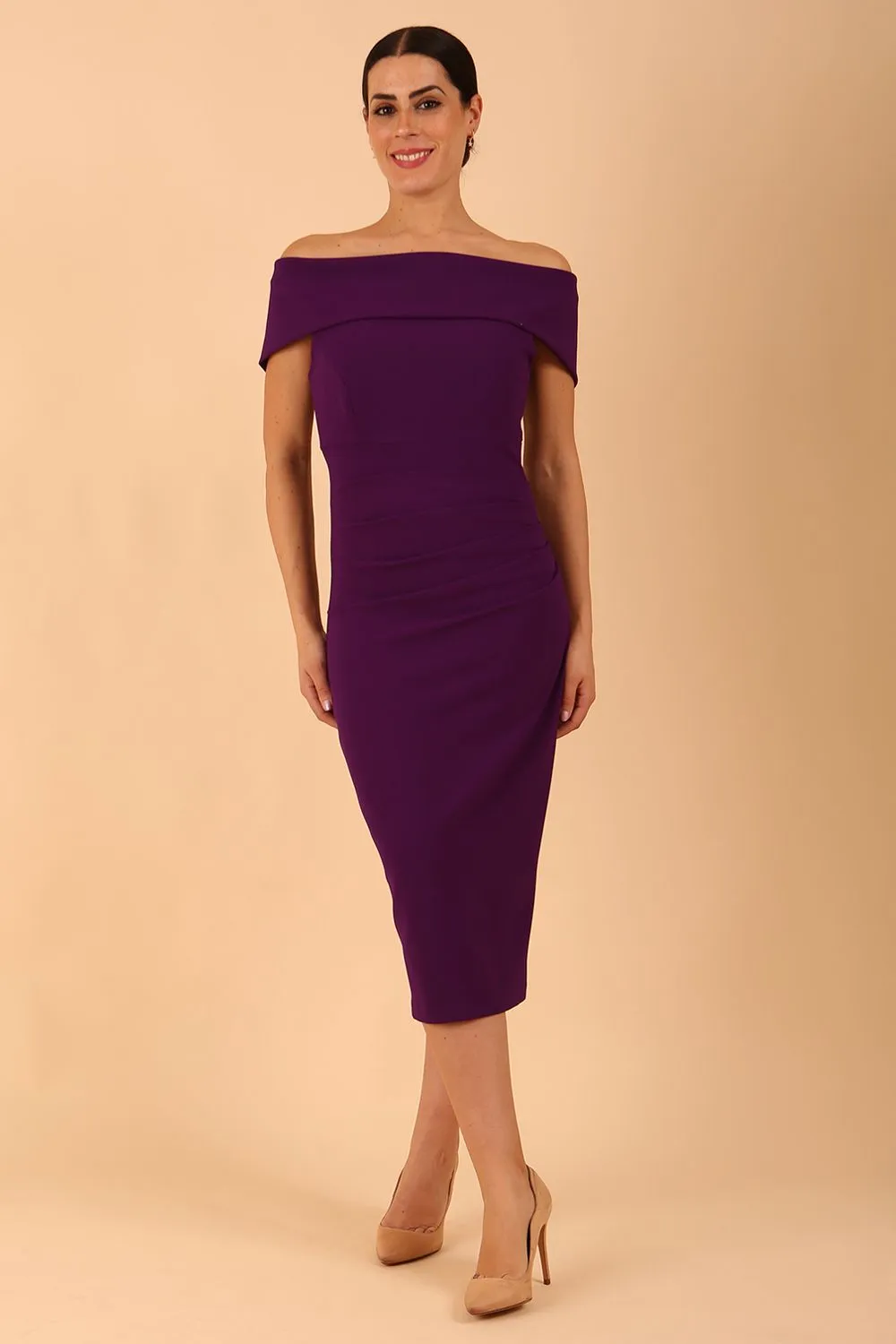 Amelia Off Shoulder Pencil dress