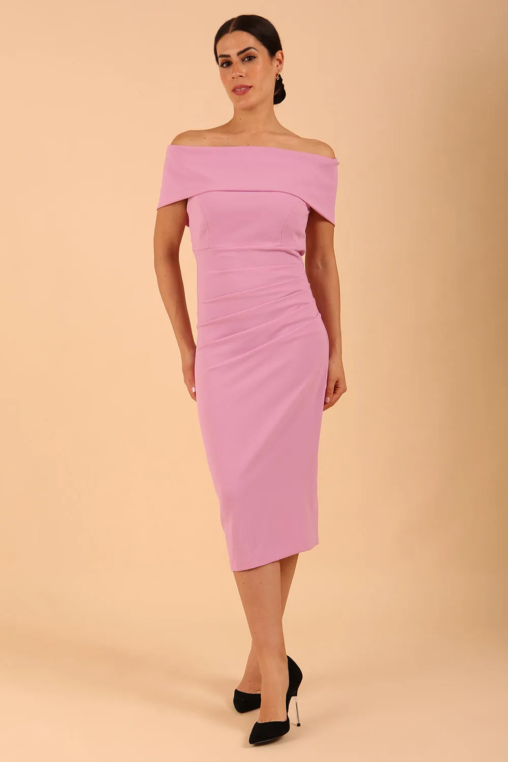 Amelia Off Shoulder Pencil dress