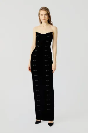 Amora Strapless Velvet Dress