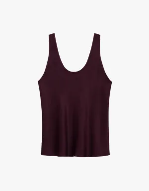 Anine Bing Lea Top in Burgundy