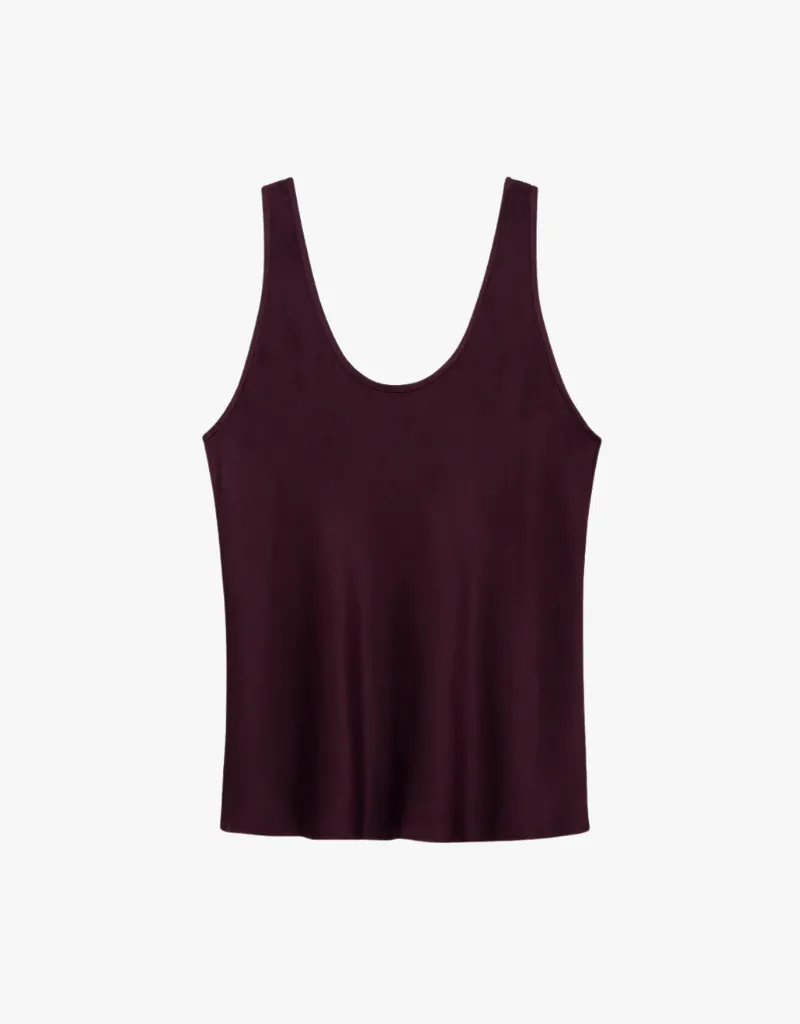 Anine Bing Lea Top in Burgundy