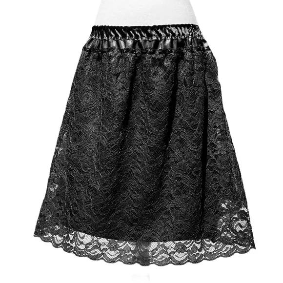 Anthropologie Poleci Lace Overlay Skirt