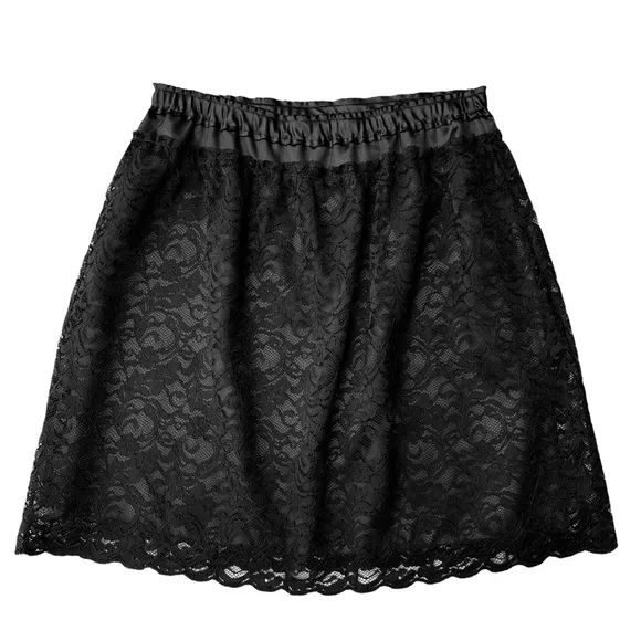 Anthropologie Poleci Lace Overlay Skirt