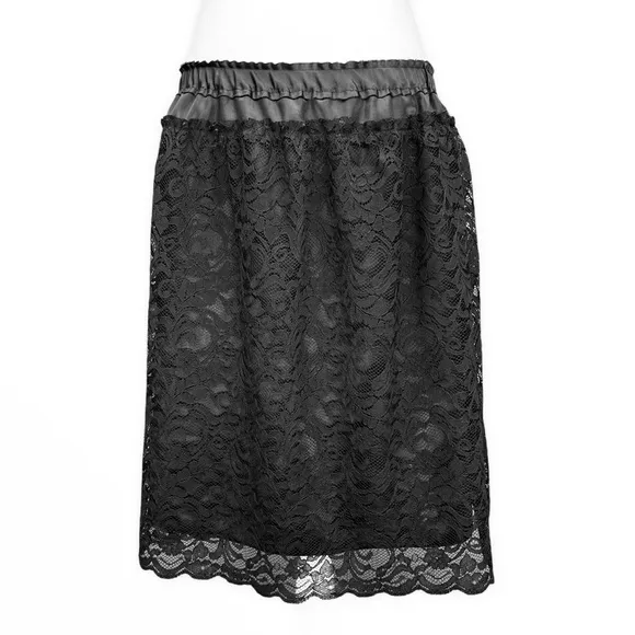 Anthropologie Poleci Lace Overlay Skirt
