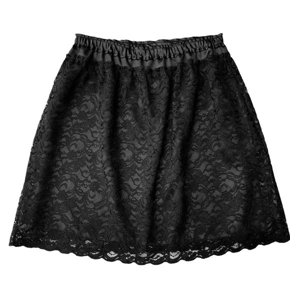 Anthropologie Poleci Lace Overlay Skirt