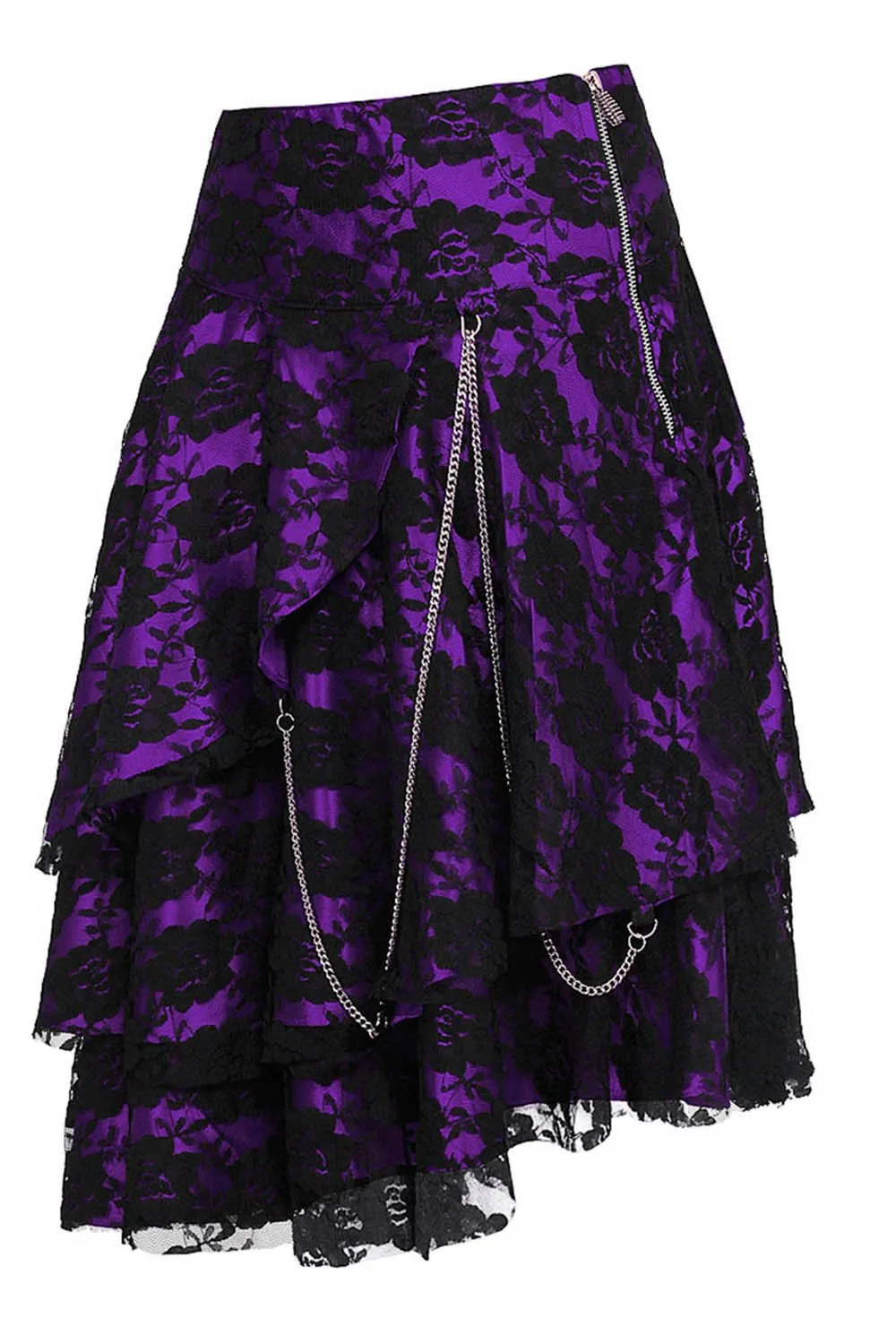 Anushka Gothic Lace Overlay Skirt