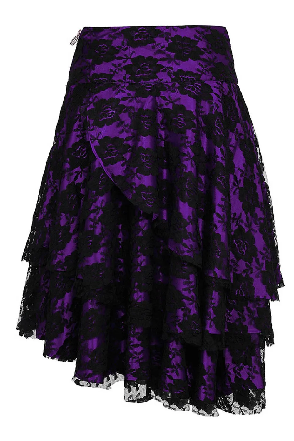 Anushka Gothic Lace Overlay Skirt