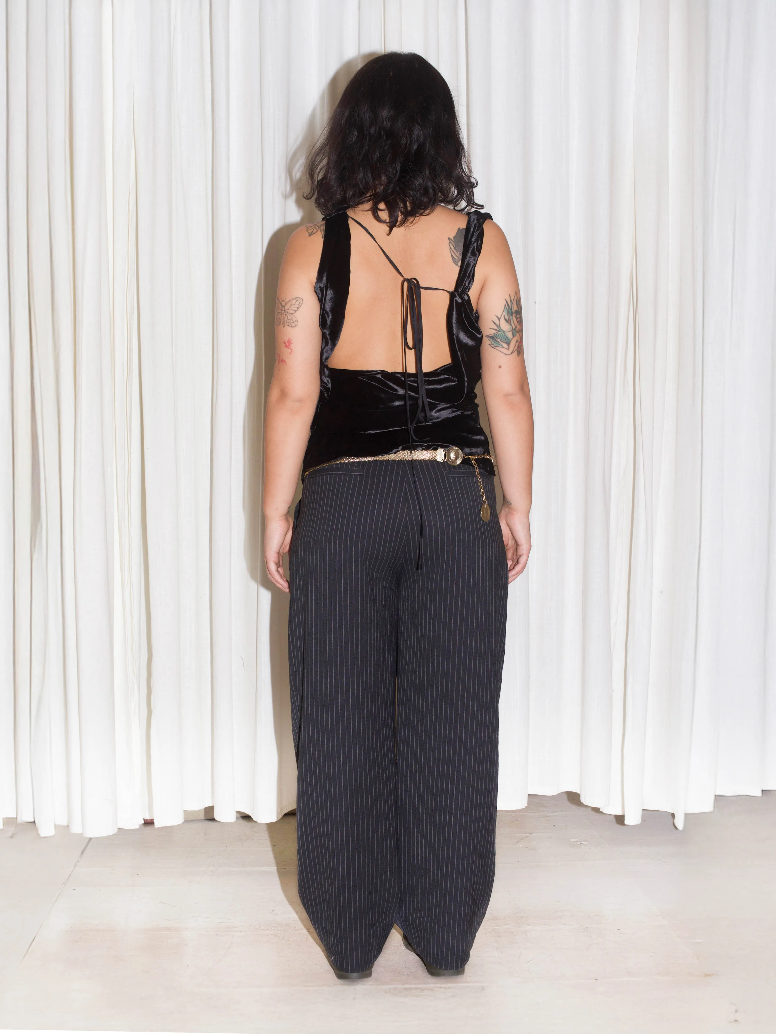 Athena Top - Black Velvet