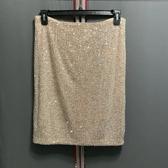 B19-Women's DKNY Skirt, Size M, Champagne