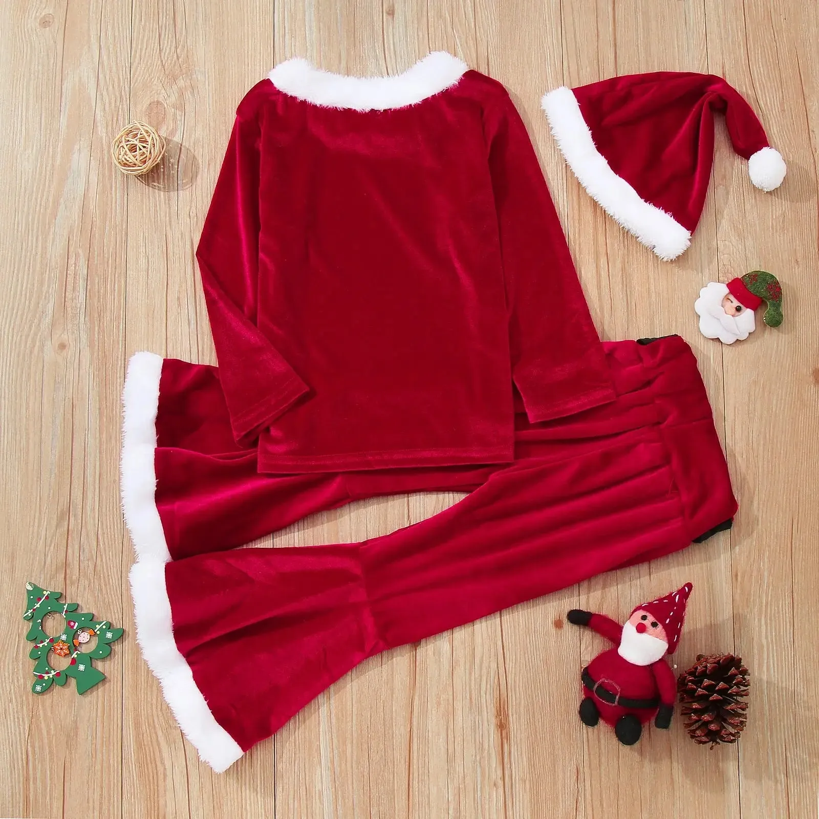 Baby Girls Christmas Santa Outfit