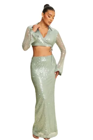 Bayley Sequin Skirt Set