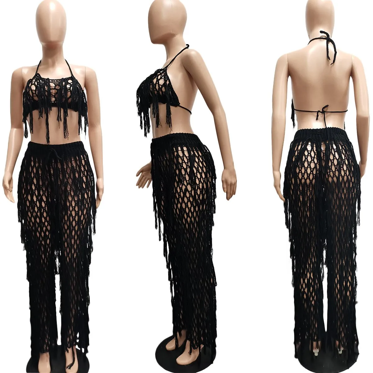 Beachwear crochet 2 Two Piece Dress Set