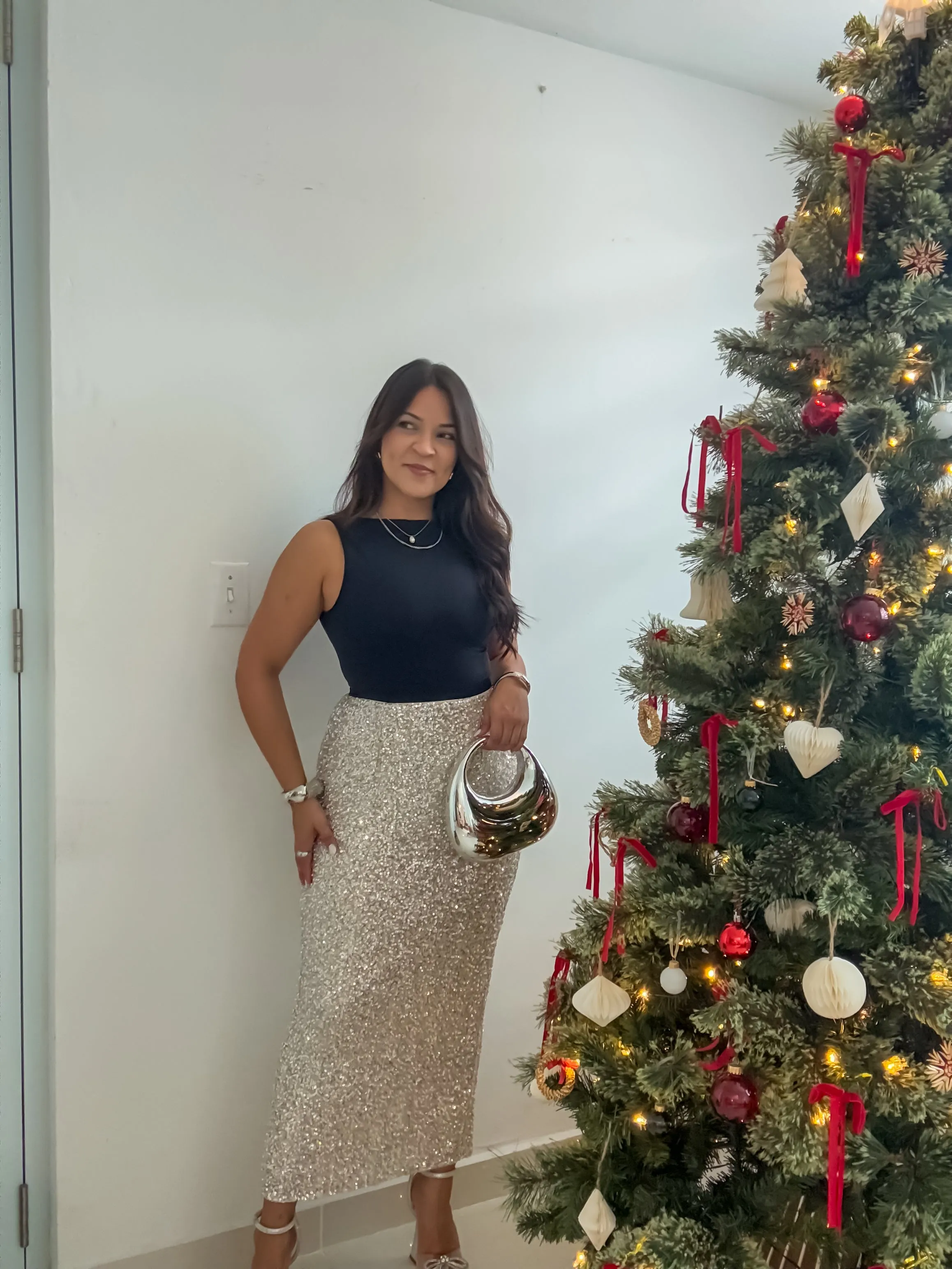Beaded Sequin Skirt