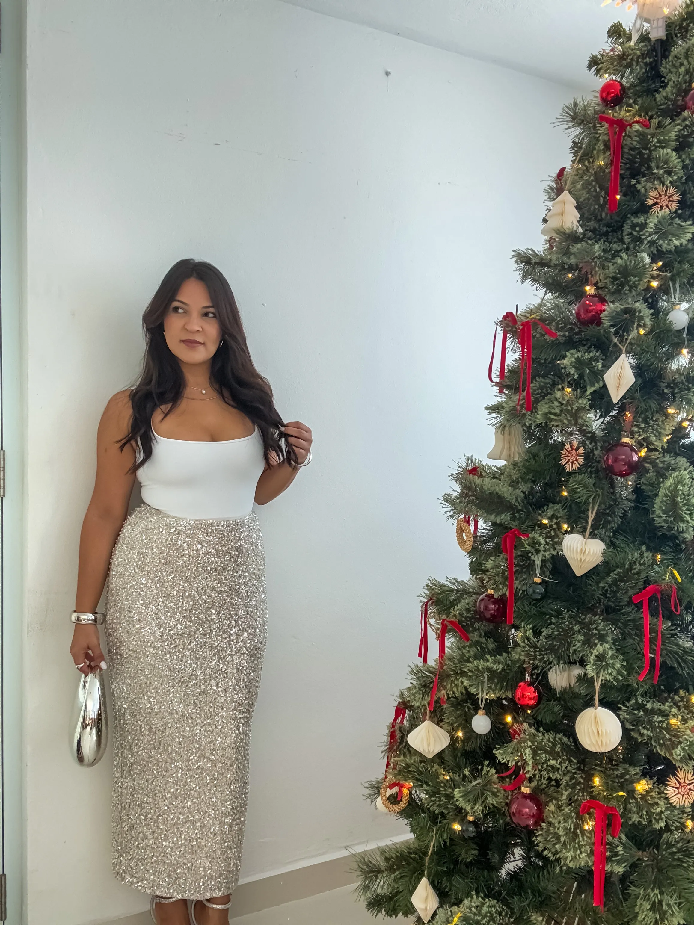 Beaded Sequin Skirt