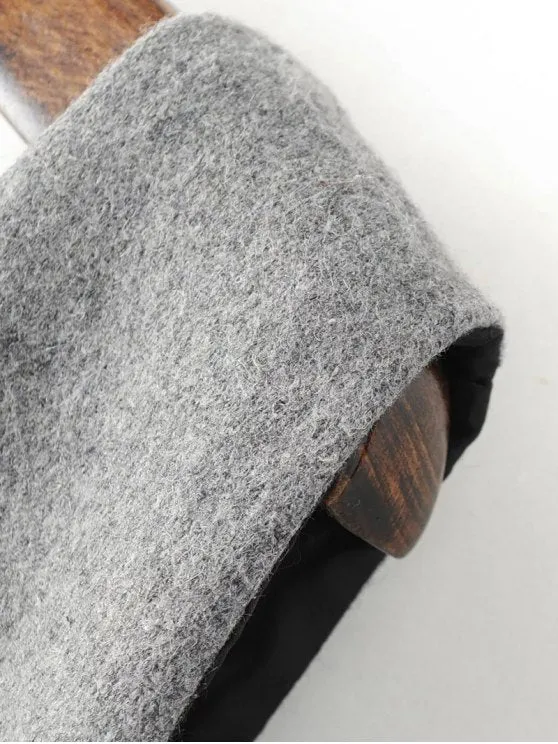 BerryBetty - Gorgeous Sleeveless Peplum Hem Wool Blend Dress