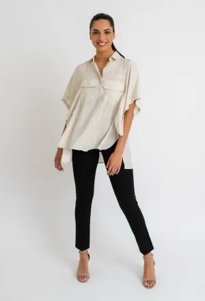 BETTY SILK CARGO TOP
