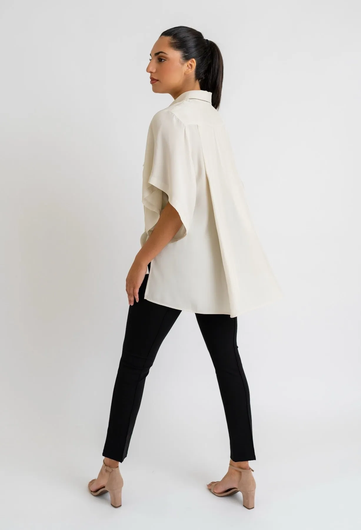 BETTY SILK CARGO TOP