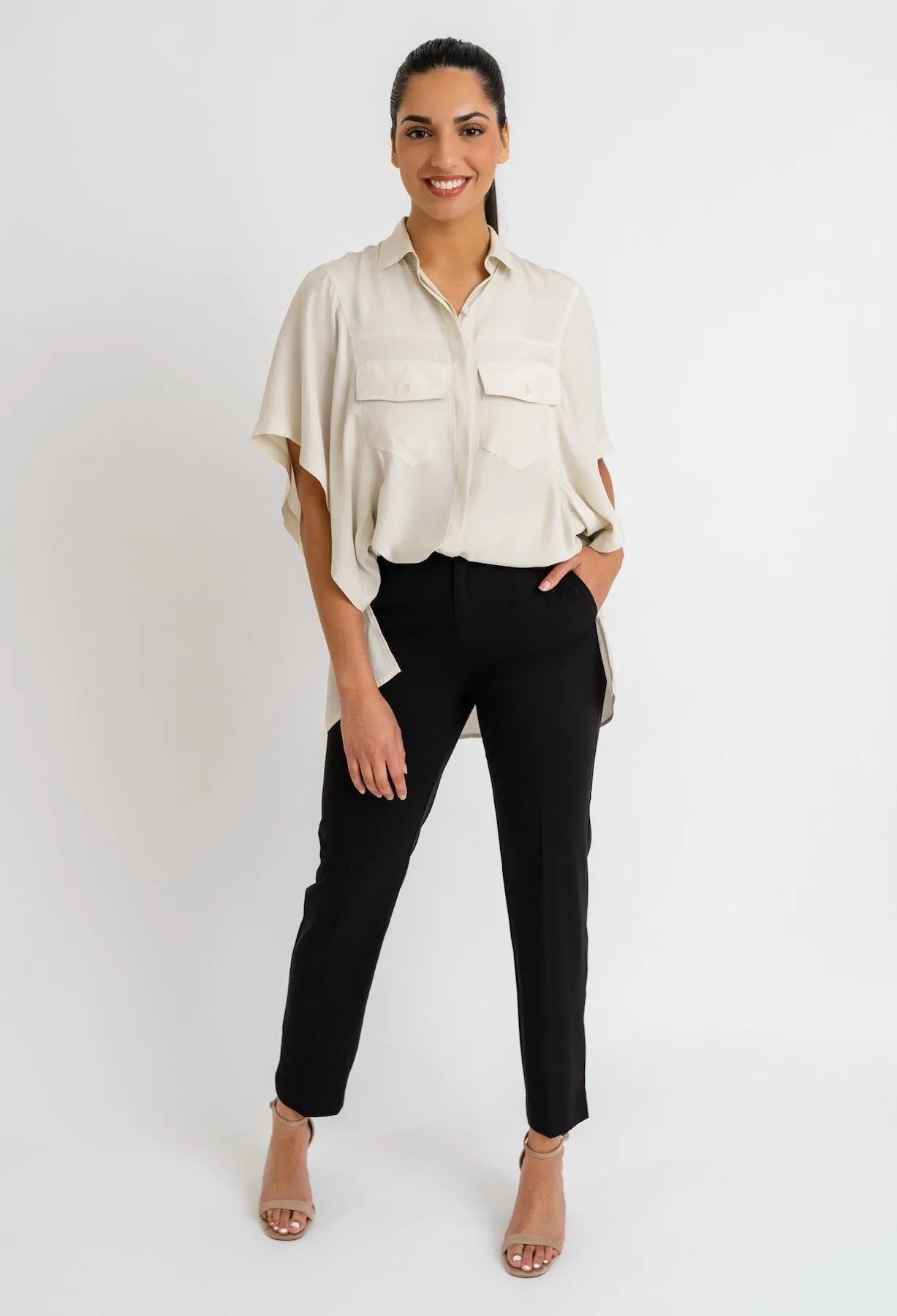BETTY SILK CARGO TOP