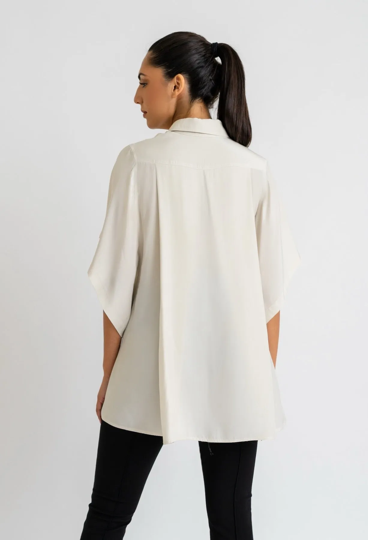 BETTY SILK CARGO TOP