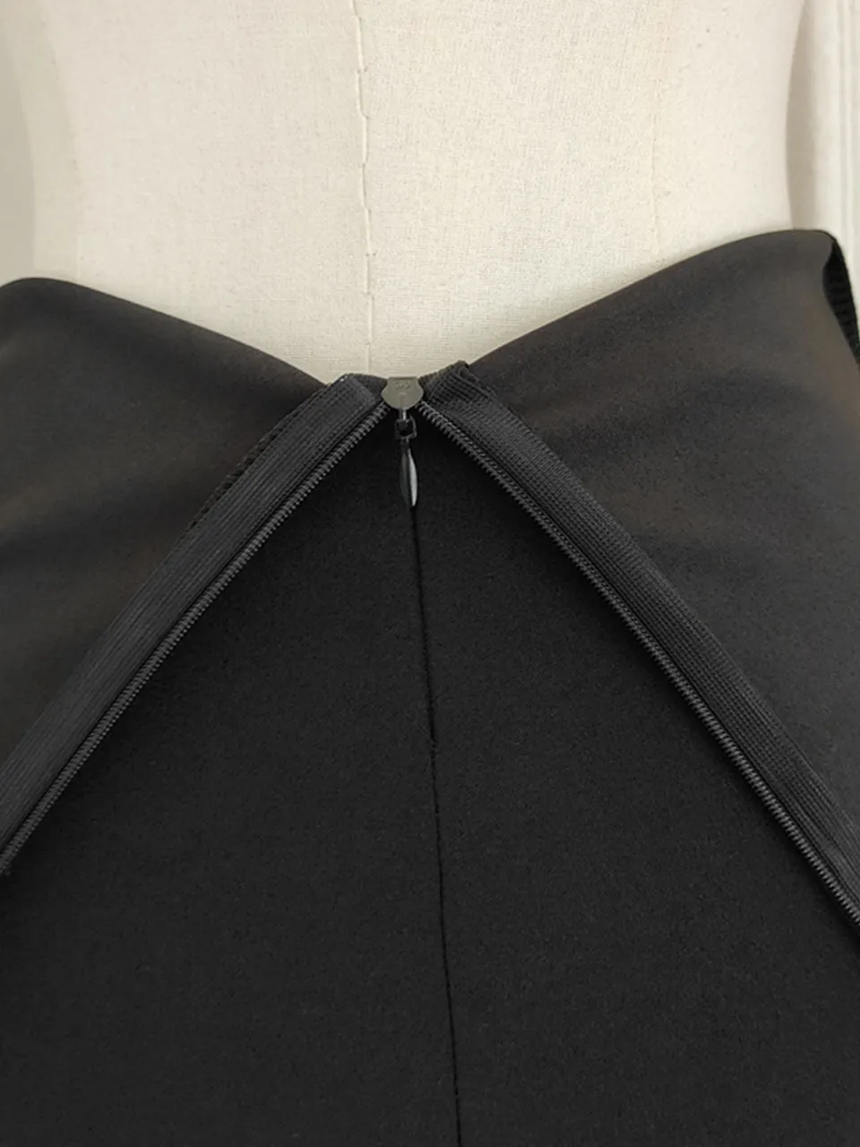 Black Bandeau Off The Shoulder Party Dress