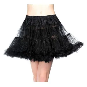 Black Tulle Petticoat Skirt, Adult
