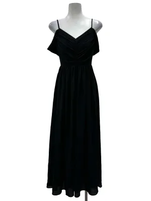 Black V Off Shoulder Dress