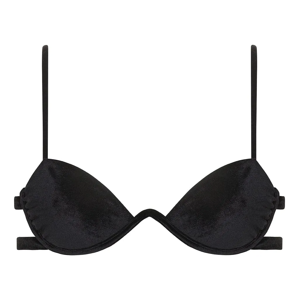 Black Velvet Elany Bikini Top