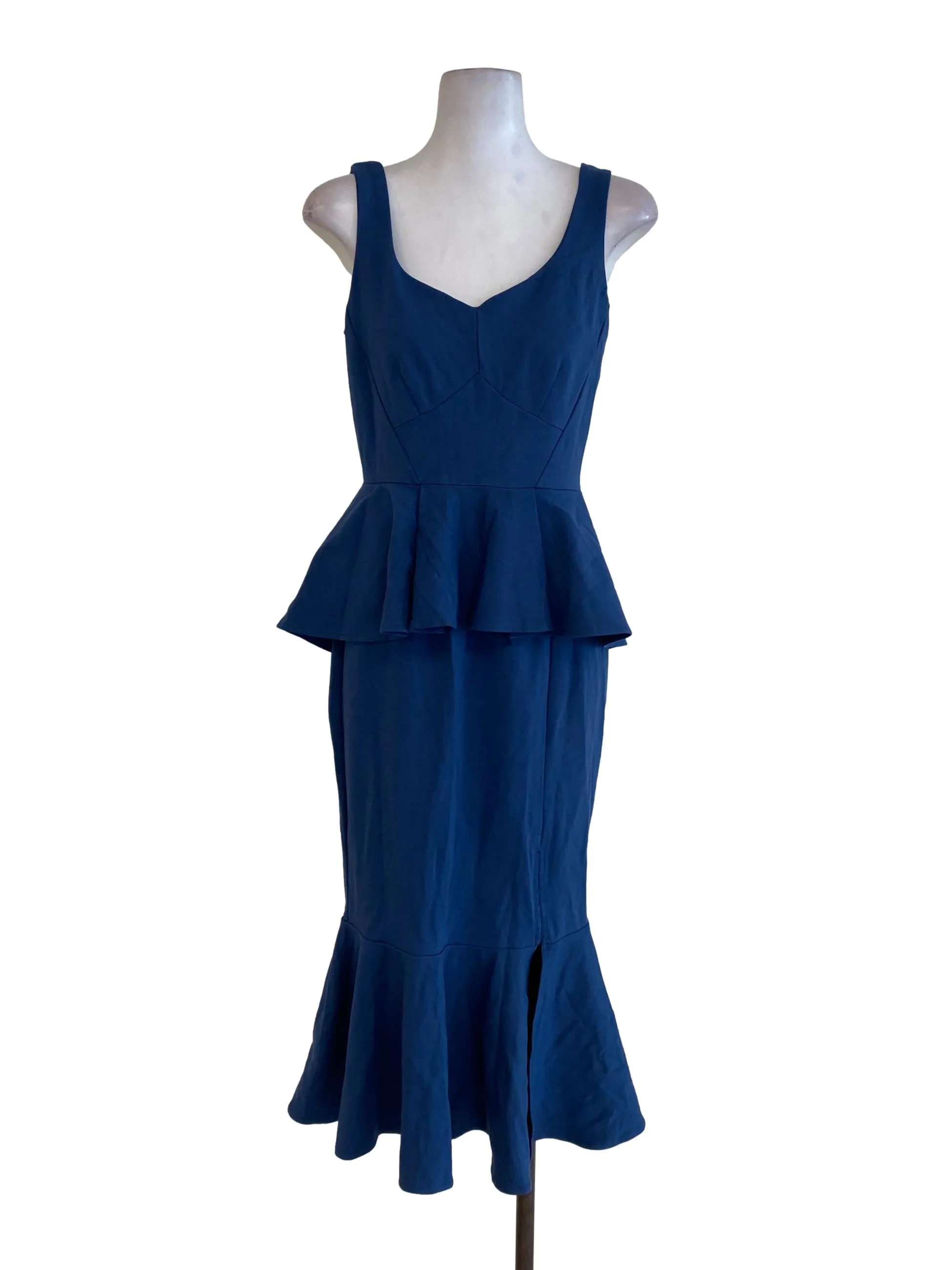 Blue Peplum Dress